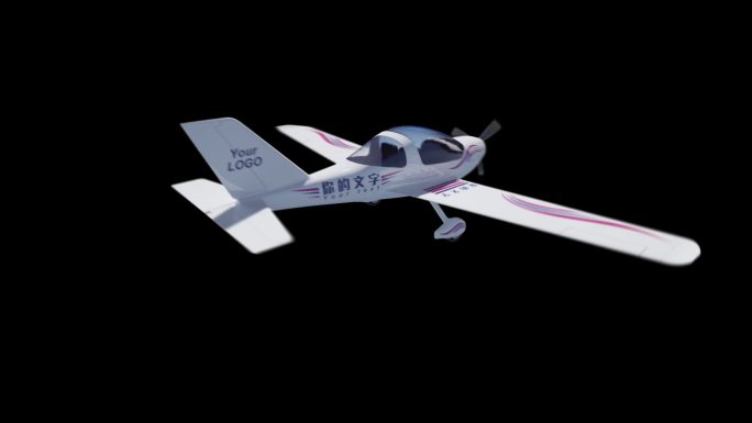 C4D螺旋桨飞机写实模型（贴图可修改）