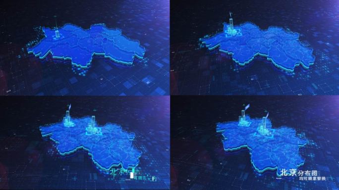 （原创）高科技商务北京市地图区位展示