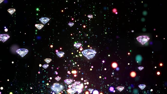 钻石粒子上升