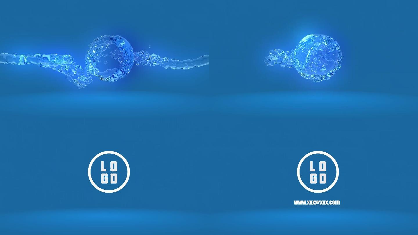 水球液体logo演绎