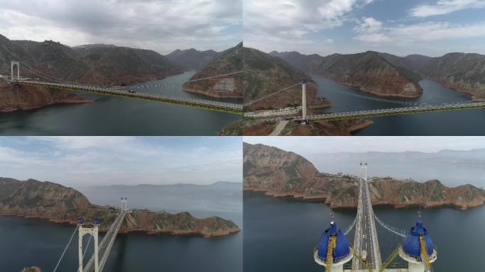 刘家峡大桥航拍