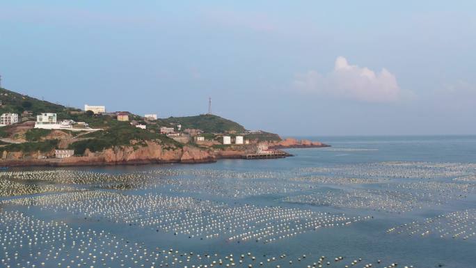 4K原素材-嵊泗嵊山岛旅游海上牧场