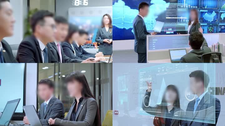 精英商务工作一组1080P