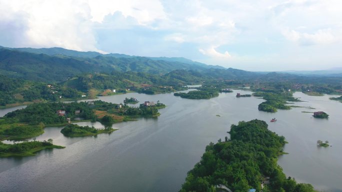 重庆大洪湖4K航拍山水宣传片