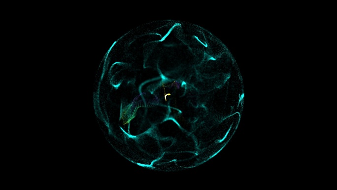 科幻粒子球能量球-视频素材