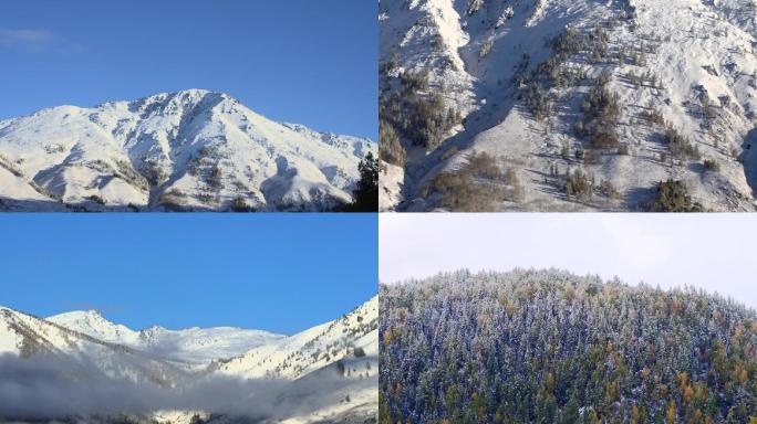 新疆喀纳斯雪山