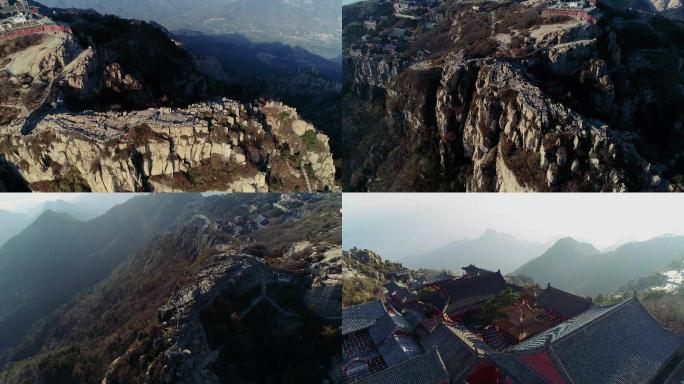 泰山超清风景4K航拍素材