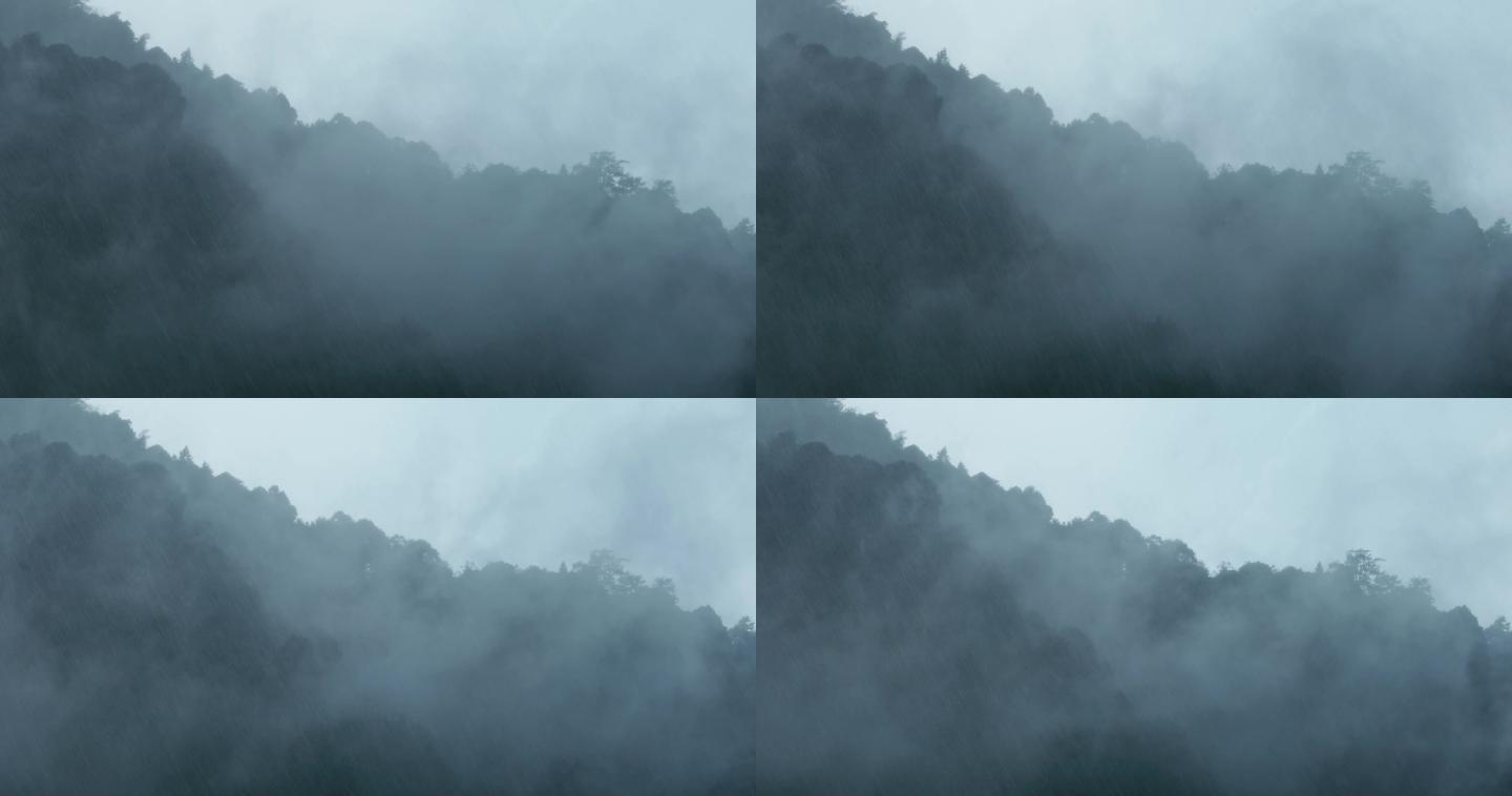 山中大雨雨雾云雾19