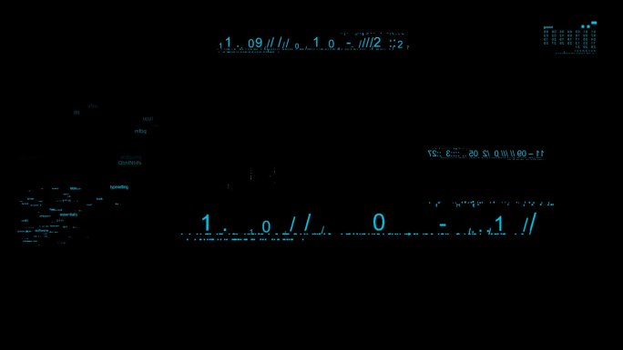 多种字母乱码科技数据素材模板