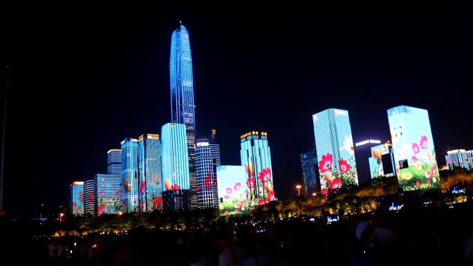 【原创】实拍深圳市市民广场高清灯光秀夜景