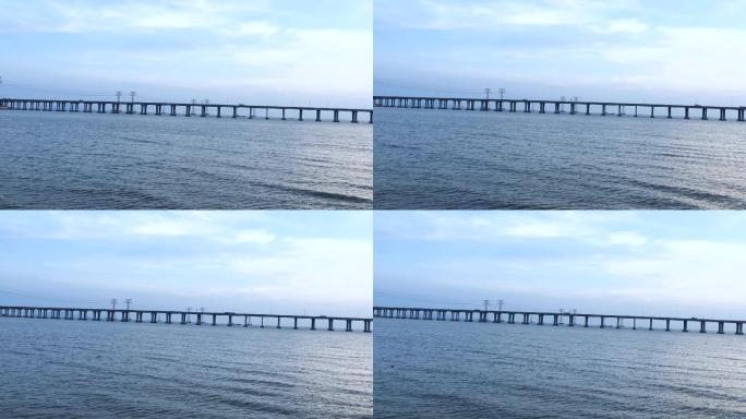 【原创】实拍深圳红树湾海边上高架桥景