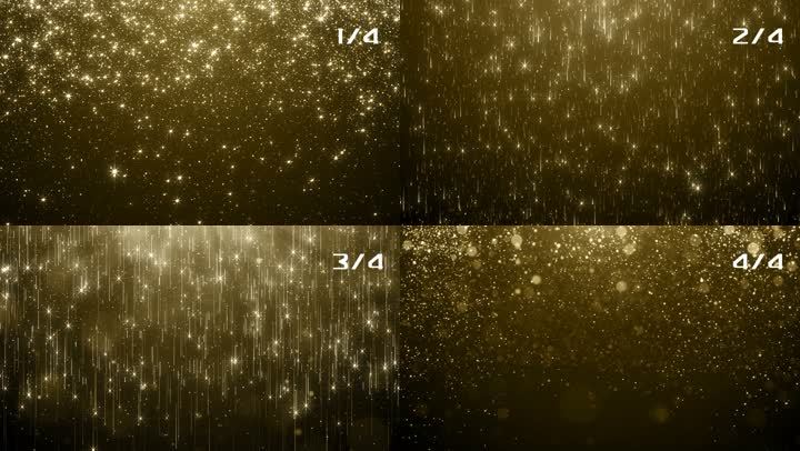 【4K】下落的金色粒子