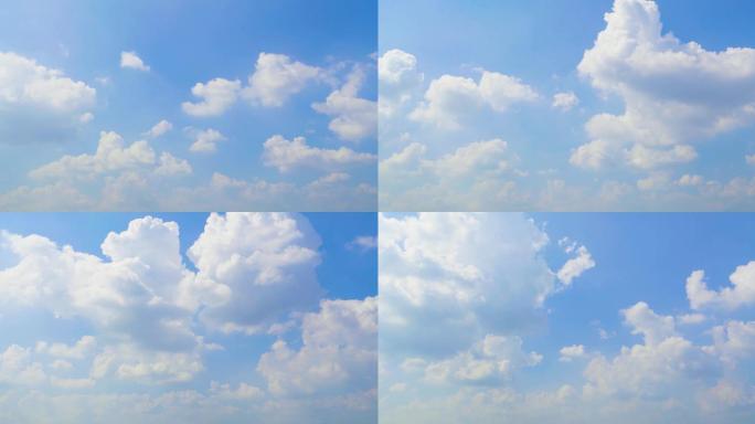 原创4K蓝天白云延时最佳天空合成素材背景