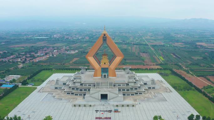 4K宝鸡法门寺舍利塔佛教文化视频素材