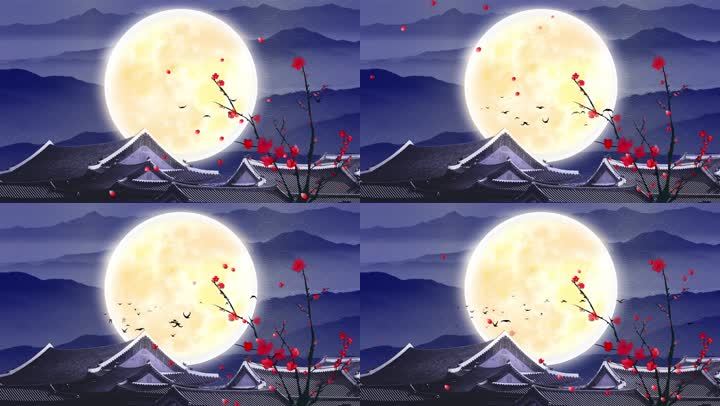 古典明月背景2-2