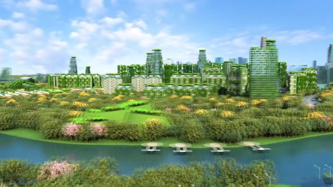 立体绿化生态建筑社区