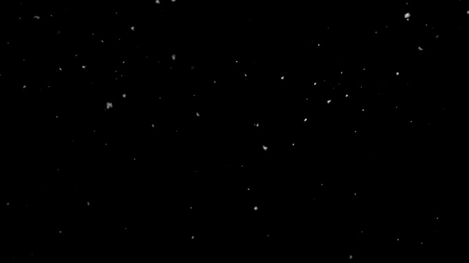 【原创】唯美浪漫白色雪花粒子飘落（通道）