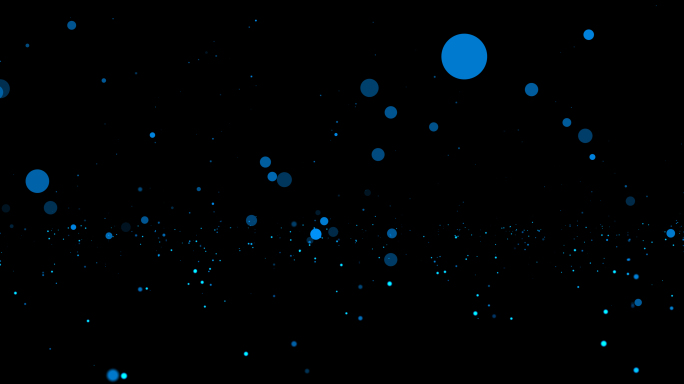 4K科技感蓝色粒子光斑背景素材