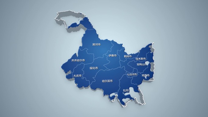 黑龙江地图