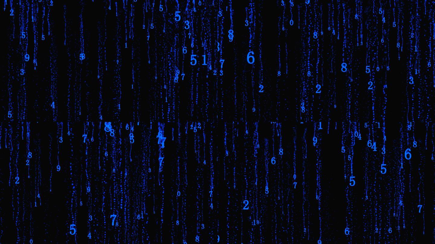 蓝色科技数码数字流