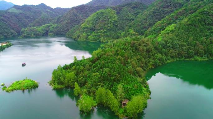 4K航拍湖南湘中安化县丘陵地貌10