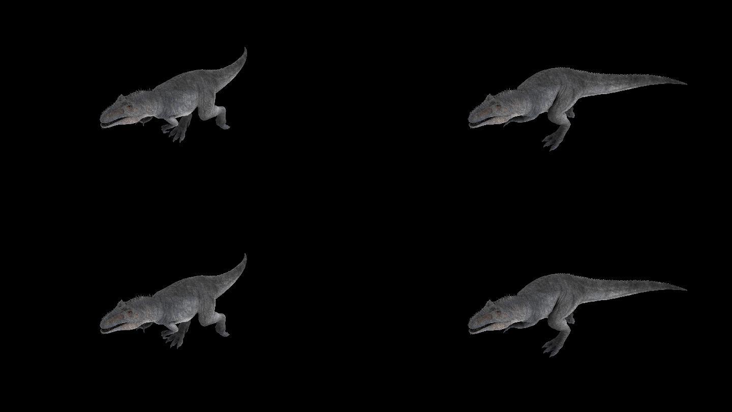 巨兽恐龙奔跑走路动画(8)