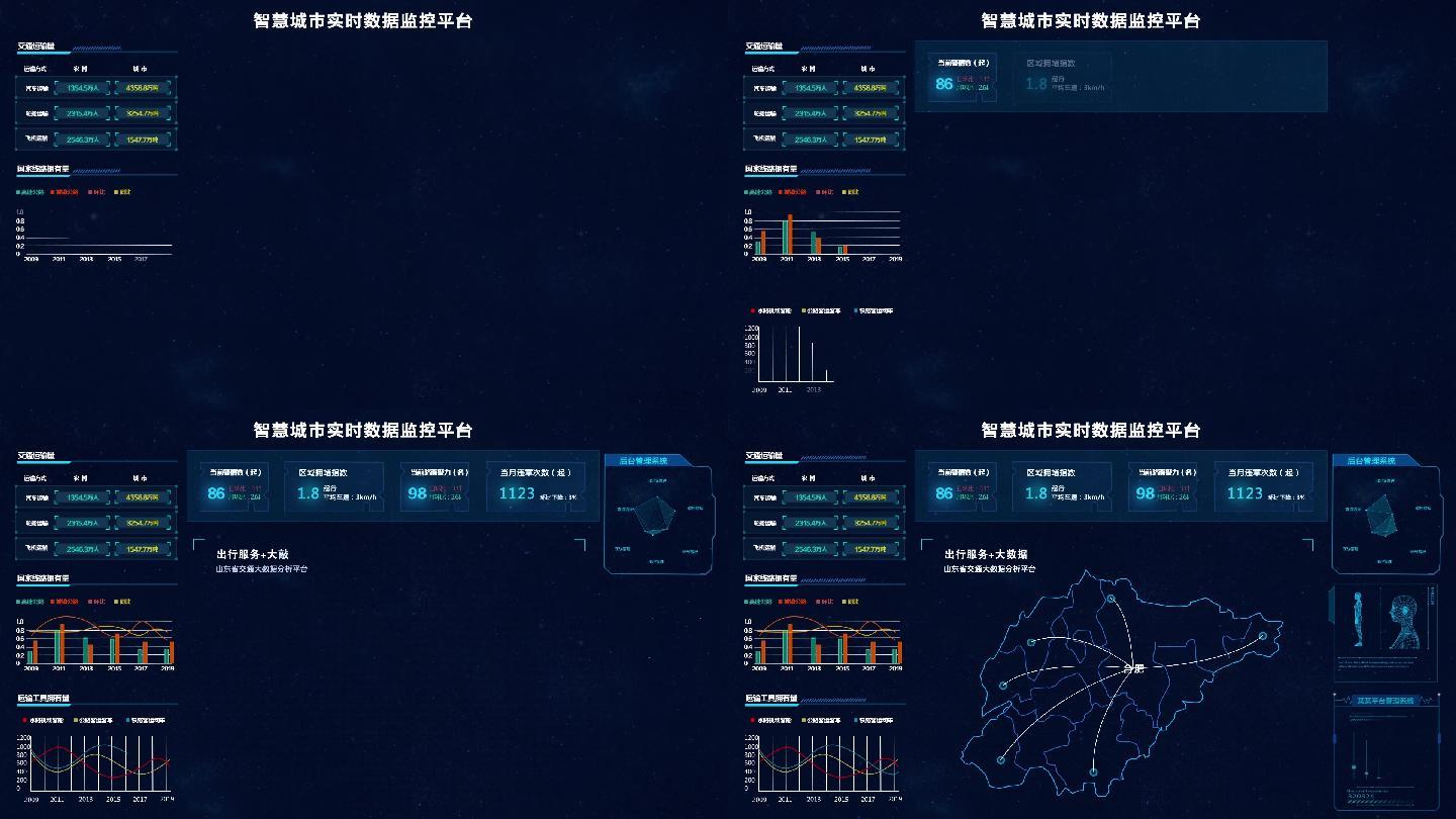 智慧城市交通云监控数据比对科技模板
