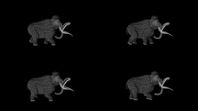 猛犸象奔跑走路动画(3)