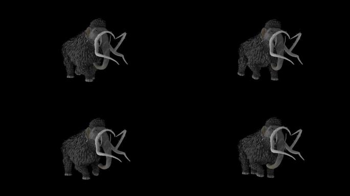 猛犸象奔跑走路动画(2)