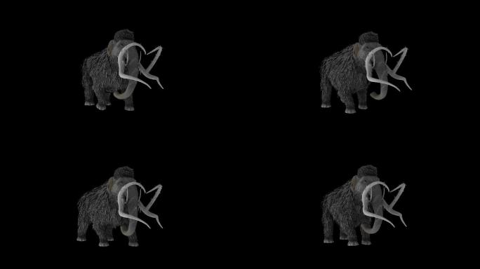 猛犸象奔跑走路动画(4)