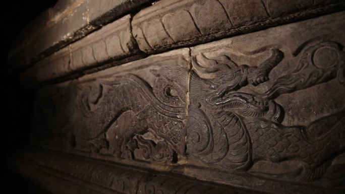 古代墓葬建筑雕纹