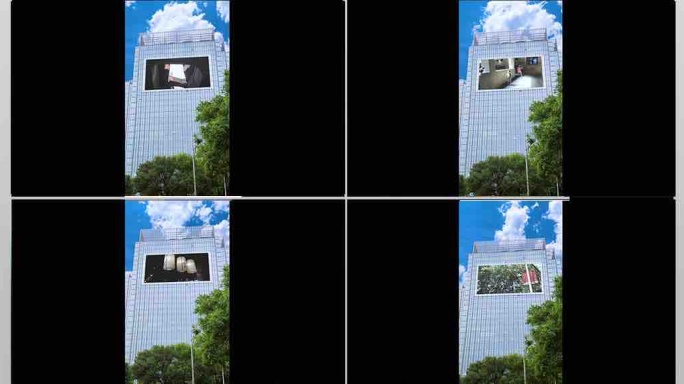 户外广告城市高楼实拍图文视频展示抖音网红