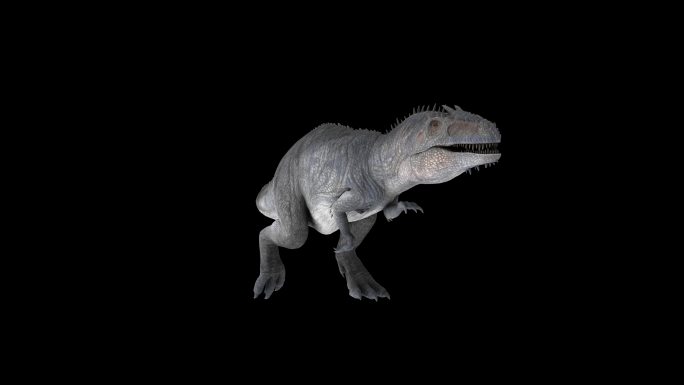 巨兽恐龙奔跑走路动画(9)