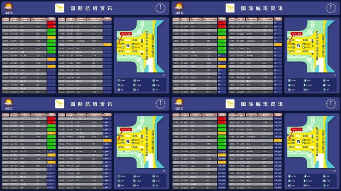 原创机场航显动态信息