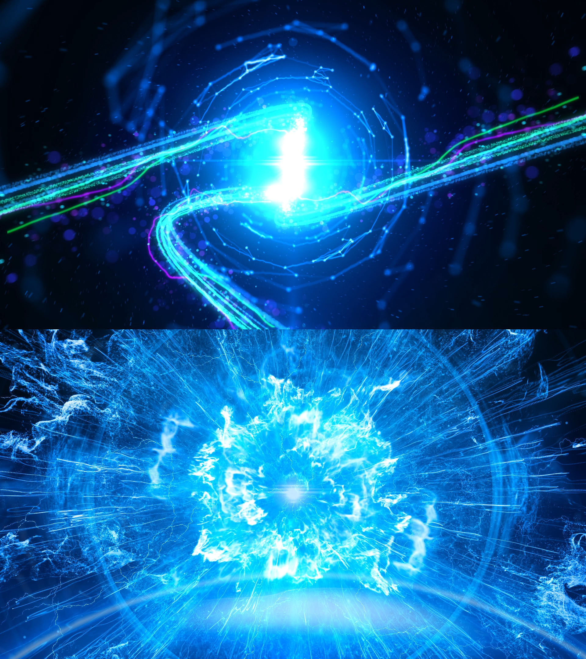 科技光线开场片头片尾07视频_1920x1080_高清视频素材下载(编号