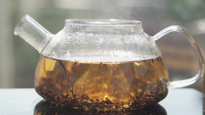 【原创】玻璃茶壶泡红茶