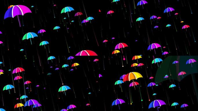 唯美浪漫雨伞下雨