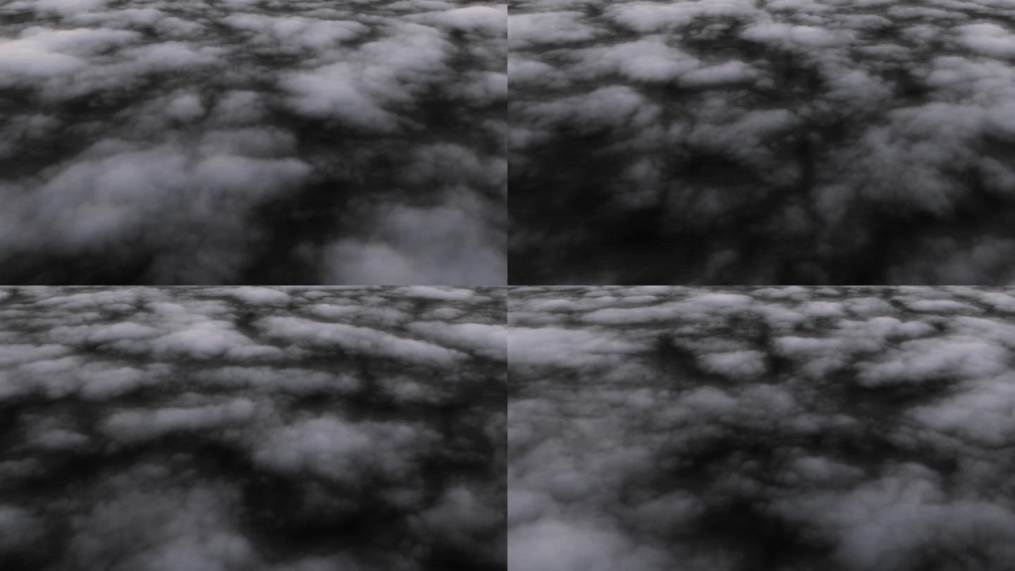 流动的白云动画-带透明通道（06号）
