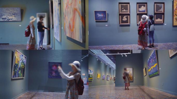 4K美术馆展览-参观-油画-艺术欣赏