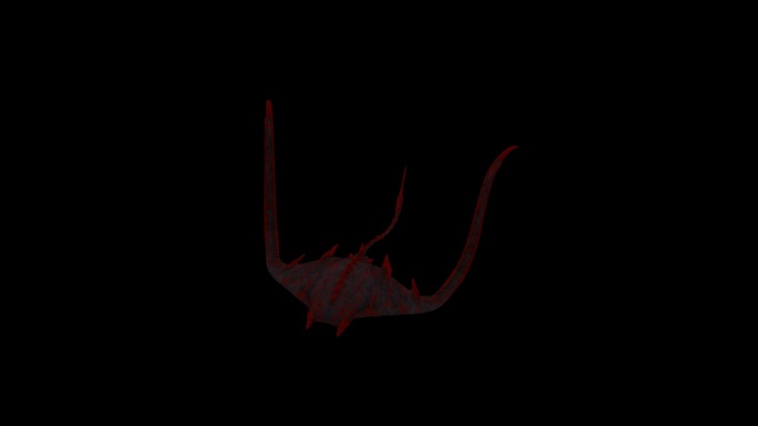 红蝙蝠鱼游泳动画(4)
