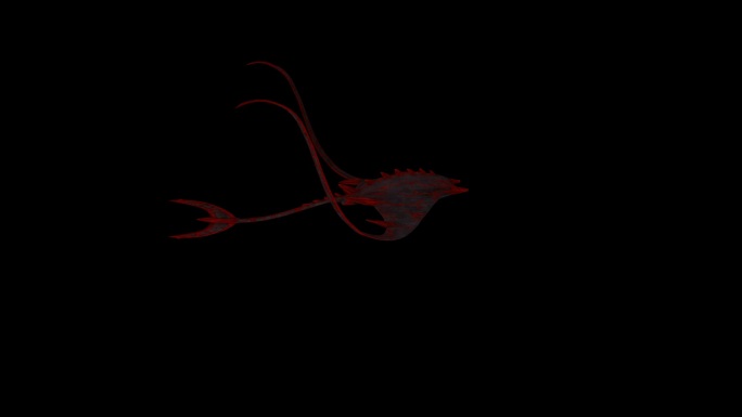 红蝙蝠鱼游泳动画(3)
