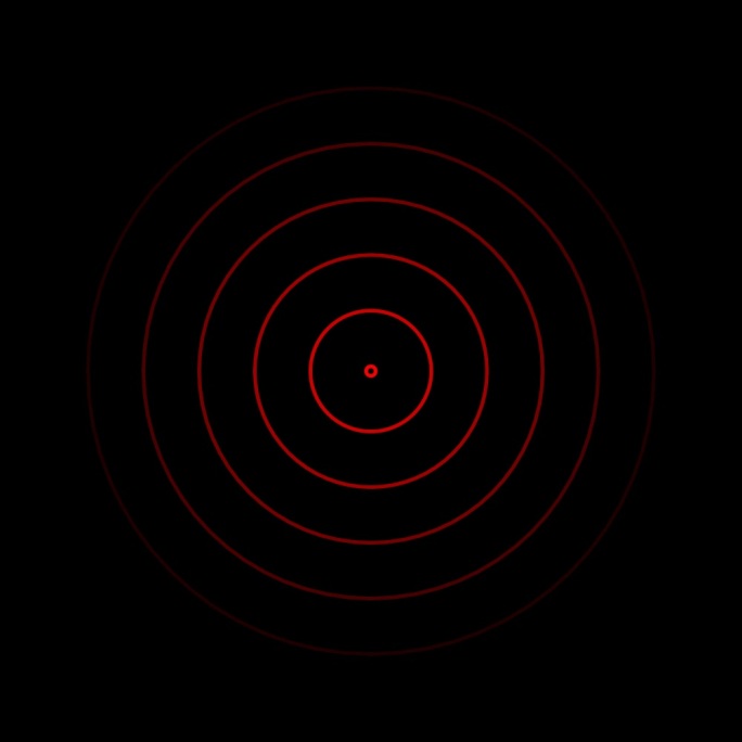 红圆圈波形扩散