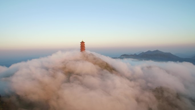 达州巴山大峡谷状元塔