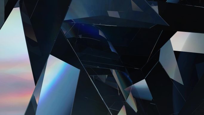 【4K原创】钻石水晶反光
