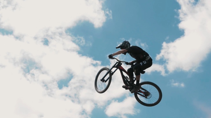 山地自行车运动高清视频素材