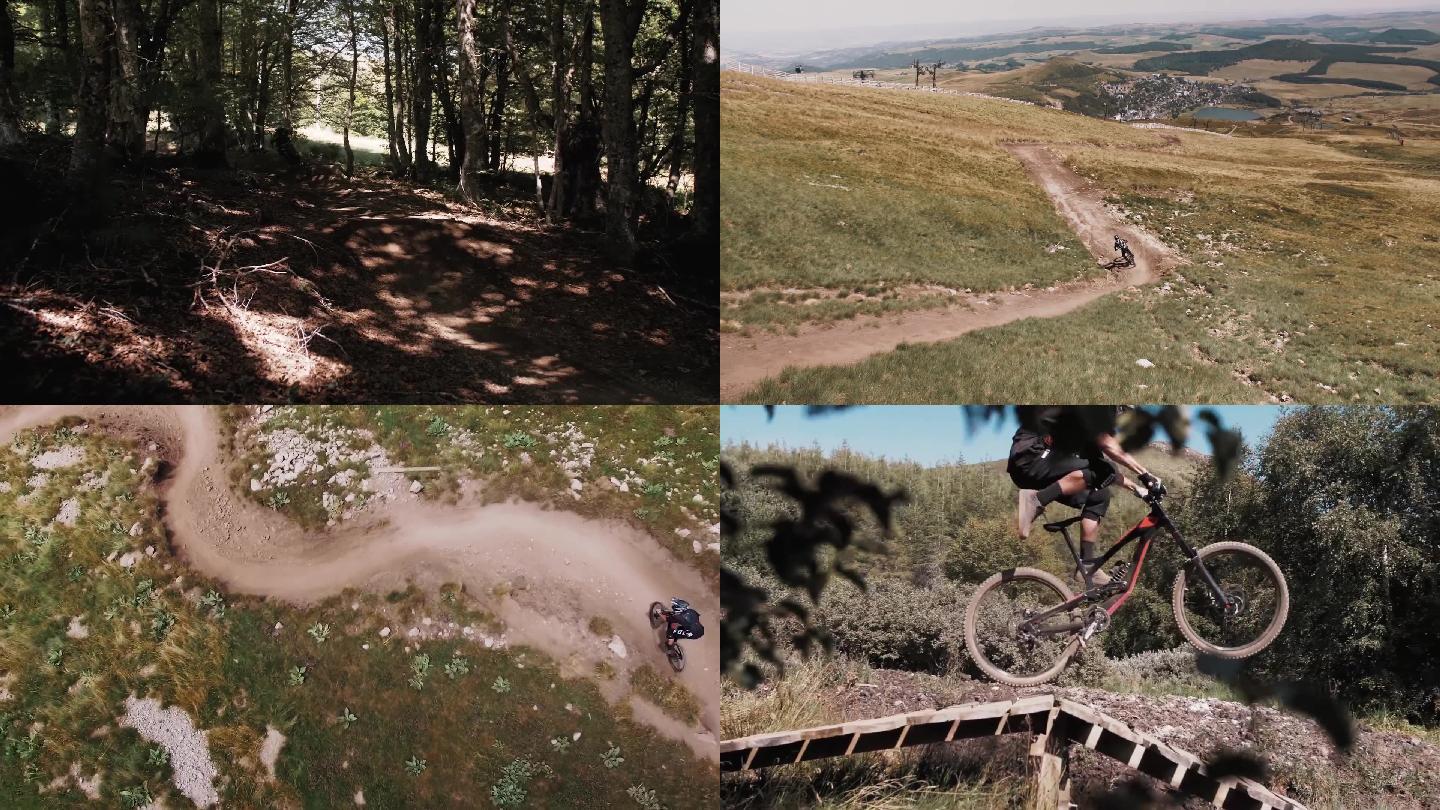 山地自行车运动高清视频素材