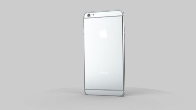 高清iPhone6银色款产品旋转展示