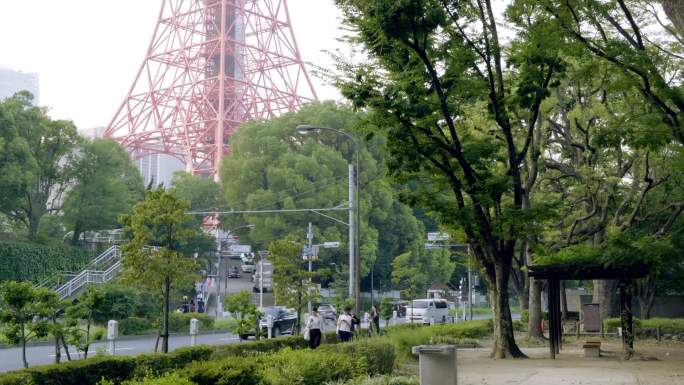 日本东京铁塔高清视频素材