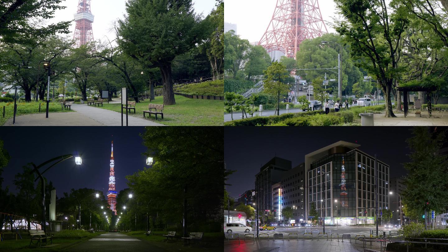 日本东京铁塔高清视频素材