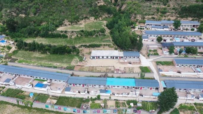 航拍延安新农村